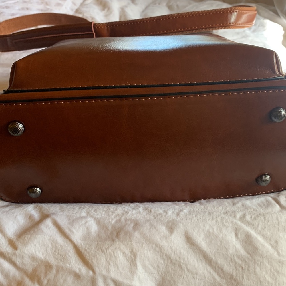 Leather handbag/backpack - Picture 3 of 6